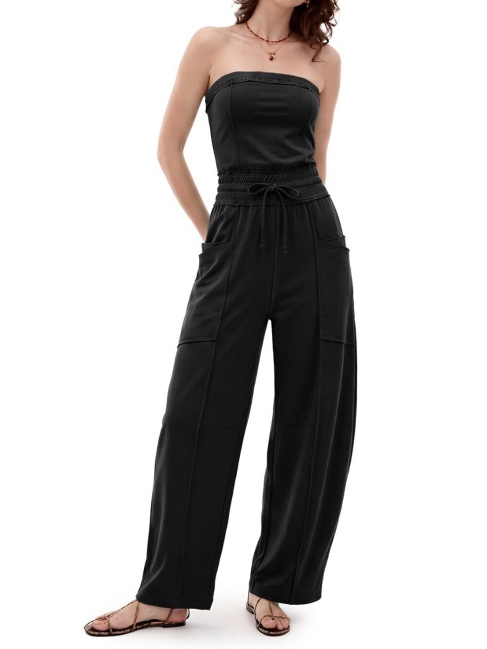 Women Strapless Summer Jumpsuit One Piece Outfit